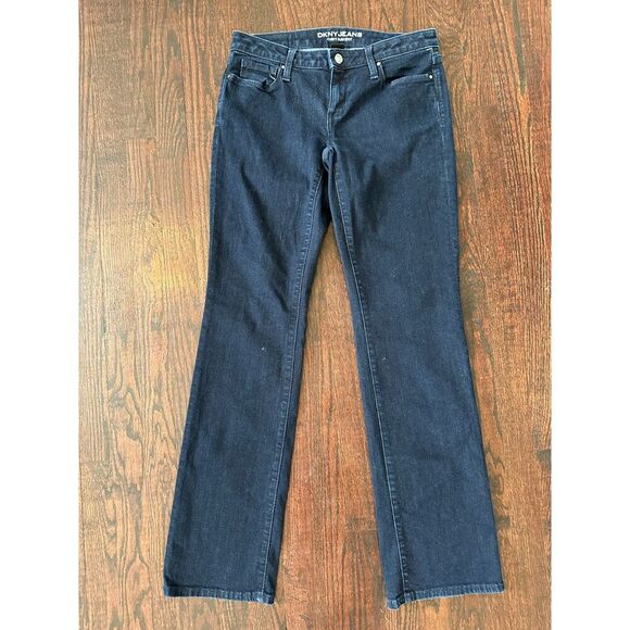 Y2K DKNY Jeans Curvy Slim Boot Jeans Size 4 - Picture 1 of 13